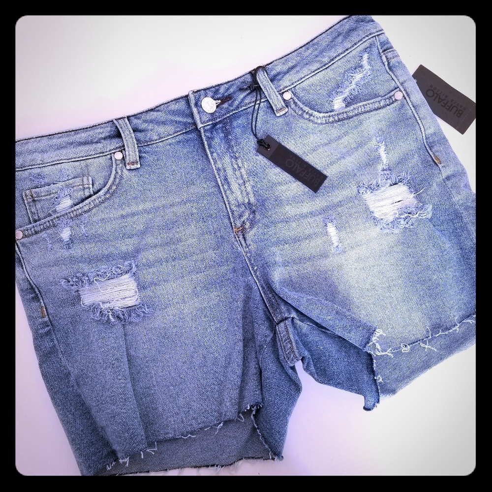 Nwt Buffalo Midrise Fry Hemsore Jean Shorts 31